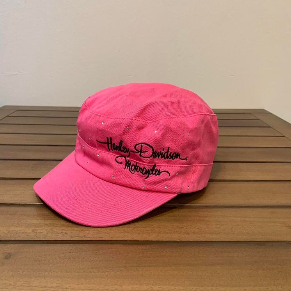 Harley Davidson pink biker cap